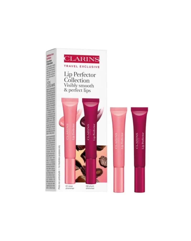 T11CLA609 Clarins Lip Perfector Duo 01&08 - Image 1
